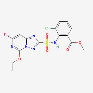 molecular formula C15H13ClFN5O5S B1669235 氯磺隆甲酯 CAS No. 147150-35-4