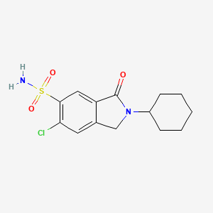 molecular formula C14H17ClN2O3S B1669237 Clorexolone CAS No. 2127-01-7