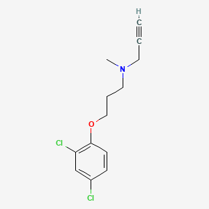 molecular formula C13H15Cl2NO B1669238 Clorgiline CAS No. 17780-72-2