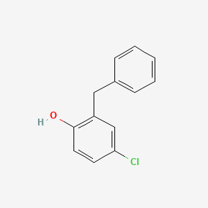 molecular formula C13H11ClO B1669242 2-Benzyl-4-chlorophenol CAS No. 120-32-1