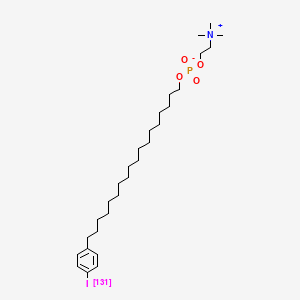 molecular formula C29H53INO4P B1669257 Ethanaminium, 2-((hydroxy((18-(4-(iodo-131I)phenyl)octadecyl)oxy)phosphinyl)oxy)-N,N,N-trimethyl-, inner salt CAS No. 873438-88-1