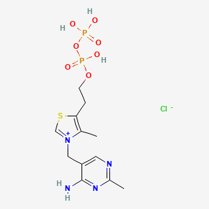 molecular formula C12H19ClN4O7P2S B1669282 Thiamine pyrophosphate CAS No. 154-87-0