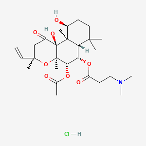 molecular formula C27H44ClNO8 B1669296 Colforsin daropate hydrochloride CAS No. 138605-00-2