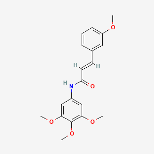 molecular formula C19H21NO5 B1669305 3-(3-Methoxy-phenyl)-N-(3,4,5-trimethoxy-phenyl)-acrylamide CAS No. 851714-47-1