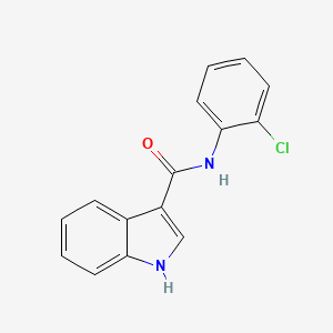 molecular formula C15H11ClN2O B1669307 N-(2-chlorophenyl)-1H-indole-3-carboxamide CAS No. 61788-27-0