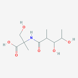 molecular formula C10H19NO6 B1669308 N-(3,5-Dideoxy-3-methyl-D-xylonoyl)-2-methyl-L-serine CAS No. 134381-30-9