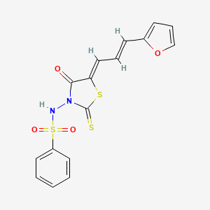 molecular formula C16H12N2O4S3 B1669317 CU-3 