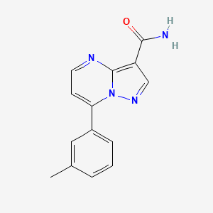 molecular formula C14H12N4O B1669319 CU-CPT-8m 
