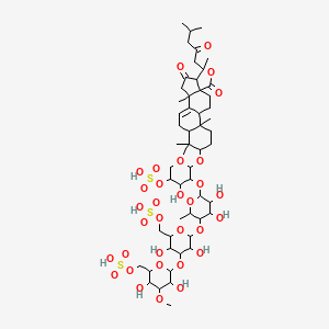 molecular formula C54H84O32S3 B1669326 Cucumechinoside D CAS No. 125640-33-7