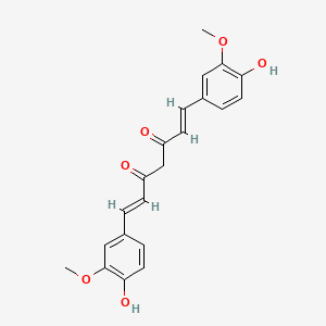 molecular formula IC21H20O6<br>C21H20O6 B1669340 姜黄素 CAS No. 458-37-7