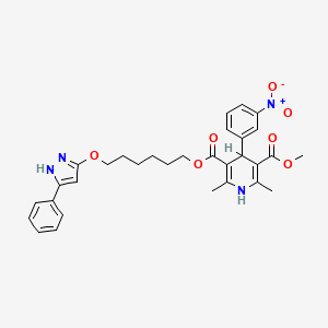 molecular formula C31H34N4O7 B1669345 CV-159 CAS No. 86384-98-7