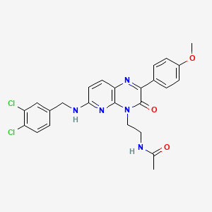 molecular formula C25H23Cl2N5O3 B1669352 cvt-11127 