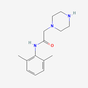 B1669354 N-(2,6-dimethylphenyl)-2-(piperazin-1-yl)acetamide CAS No. 5294-61-1