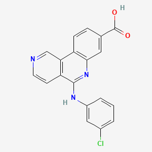 molecular formula C19H12ClN3O2 B1669362 Silmitasertib CAS No. 1009820-21-6