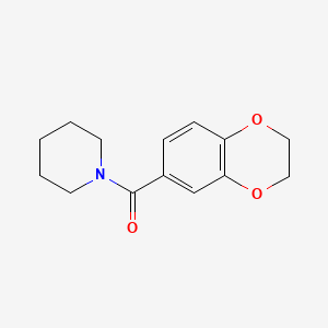 B1669364 (2,3-Dihydrobenzo[b][1,4]dioxin-6-yl)(piperidin-1-yl)methanone CAS No. 215923-54-9