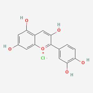 molecular formula C15H11ClO6 B1669374 Cyanidin Chloride CAS No. 528-58-5