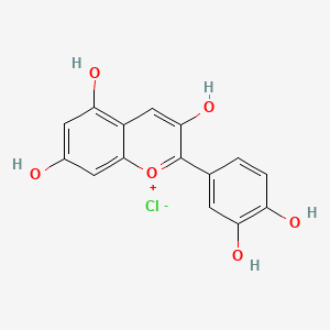molecular formula C15H11ClO6 B1669374 Cyanidin chloride CAS No. 528-58-5