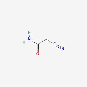 molecular formula C3H4N2O B1669375 Cyanoacetamide CAS No. 107-91-5