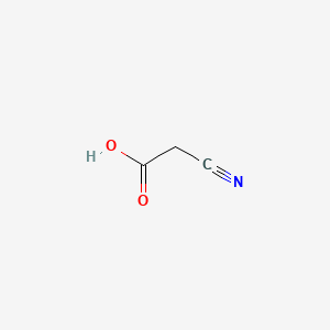 molecular formula C3H3NO2 B1669376 Cyanoacetic acid CAS No. 372-09-8