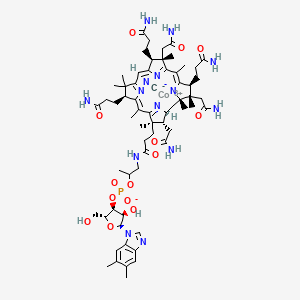 B1669377 Cyanocobalamin CAS No. 68-19-9