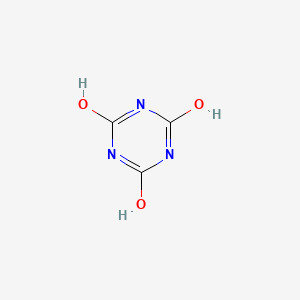 molecular formula C3H3N3O3<br>C3N3(OH)3<br>C3N3(OH)3<br>C3H3N3O3 B1669383 氰尿酸 CAS No. 108-80-5