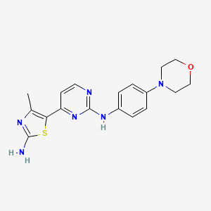 molecular formula C18H20N6OS B1669385 Cyc-116 CAS No. 693228-63-6