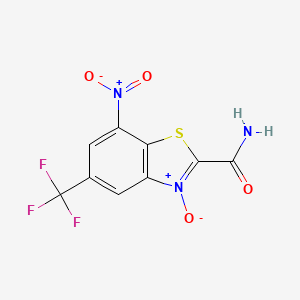 molecular formula C9H4F3N3O4S B1669391 Cyclapolin 9 CAS No. 40533-25-3