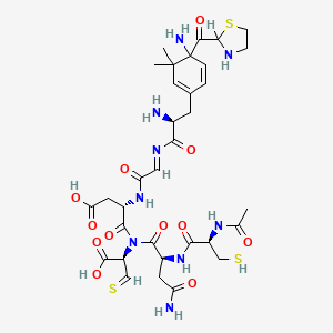 molecular formula C33H45N9O12S3 B1669402 Cyclo-cadagac CAS No. 143084-70-2