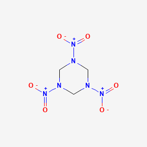 molecular formula C3H6N6O6 B1669417 Cyclonite CAS No. 121-82-4