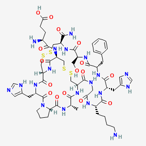 molecular formula C57H81N19O16S4 B1669427 Conotoxin gii CAS No. 76862-66-3