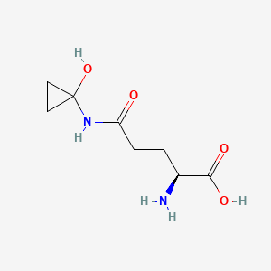 molecular formula C8H14N2O4 B1669430 2-Amino-5-[(1-hydroxycyclopropyl)amino]-5-oxopentanoic acid CAS No. 58919-61-2