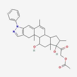 molecular formula C32H38N2O5 B1669445 Cortivazol CAS No. 1110-40-3