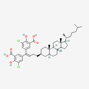 molecular formula C45H60Cl2O6 B1669449 Cosalane CAS No. 154212-56-3