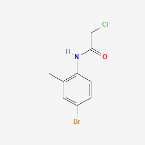 molecular formula C9H9BrClNO B1669450 2-Chloro-N-(2-methyl-4-bromophenyl)acetamide CAS No. 96686-51-0
