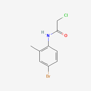 molecular formula C9H9BrClNO B1669450 N-(4-溴-2-甲基苯基)-2-氯乙酰胺 CAS No. 96686-51-0