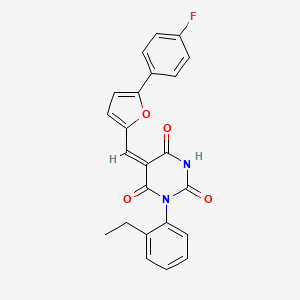 molecular formula C23H17FN2O4 B1669459 cp028 CAS No. 347397-83-5
