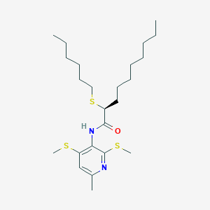 molecular formula C24H42N2OS3 B1669462 CP-113818 CAS No. 135025-12-6