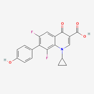 1-Cyclopropyl-6,8-difluoro-7-(4-hydroxyphenyl)-4-quinolone-3-carboxylic acid