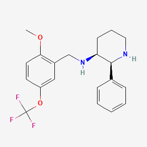 (2S,3S)-N-(2-methoxy-5-(trifluoromethoxy)benzyl)-2-phenylpiperidin-3-amine
