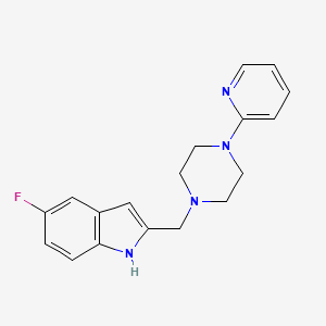 5-Fluoro-2-(4-pyridin-2-yl-piperazin-1-ylmethyl)-1H-indole