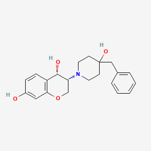 (3R,4S)-Rel-3,4-dihydro-3-(4-hydroxy-4-(phenylmethyl)-1-piperidinyl)-2H-1-benzopyran-4,7-diol