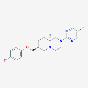 (7R,9aS)-7-[(4-fluorophenoxy)methyl]-2-(5-fluoropyrimidin-2-yl)-1,3,4,6,7,8,9,9a-octahydropyrido[1,2-a]pyrazine