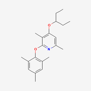 4-(1-Ethyl-propoxy)-3,6-dimethyl-2-(2,4,6-trimethyl-phenoxy)-pyridine