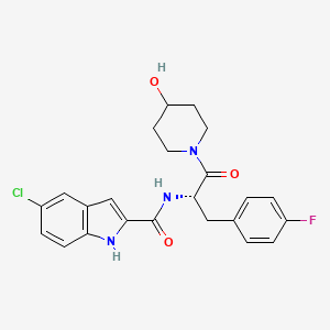 molecular formula C23H23ClFN3O3 B1669484 CP320626 CAS No. 186430-23-9