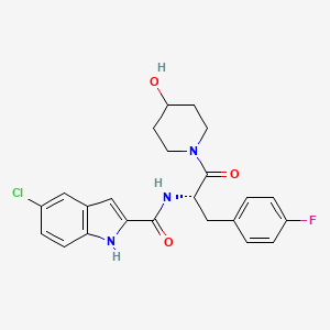 5-Chloro-1H-indole-2-carboxylic acid [1-(4-fluorobenzyl)-2-(4-hydroxypiperidin-1YL)-2-oxoethyl]amide