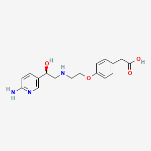 4-(2-(2-(6-Aminopyridin-3-yl)-2(R)-hydroxyethylamino)-ethoxy)-phenyl)-acetic acid