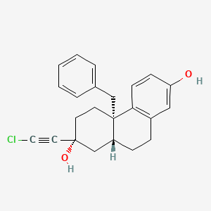 2,7-Phenanthrenediol, 2-(chloroethynyl)-1,2,3,4,4a,9,10,10a-octahydro-4a-(phenylmethyl)-, (2R,4aS,10aR)-