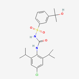 molecular formula C22H29ClN2O4S B1669492 CP-424174 