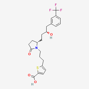 molecular formula C23H26F3NO4S B1669493 CP-432 CAS No. 431990-08-8