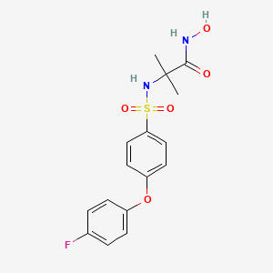 2-[[[4-(4-Fluorophenoxy)phenyl]sulfonyl]amino]-N-hydroxy-2-methylpropanamide